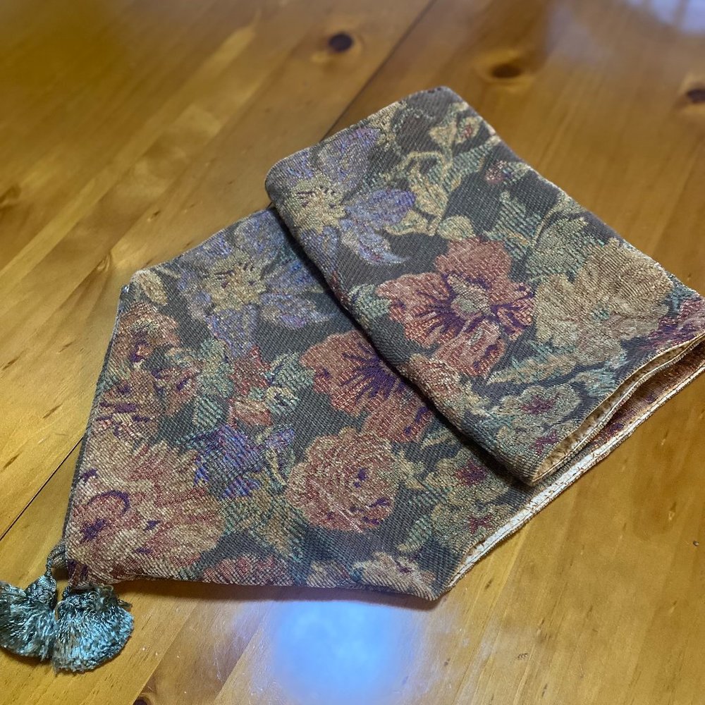 13 x 56. Tapestry floral runner.
